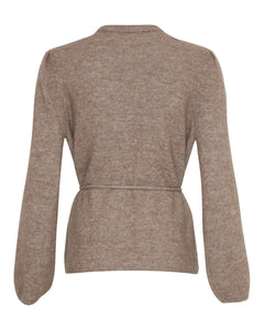 Gustel Hope Wrap Cardigan - Walnut Melange