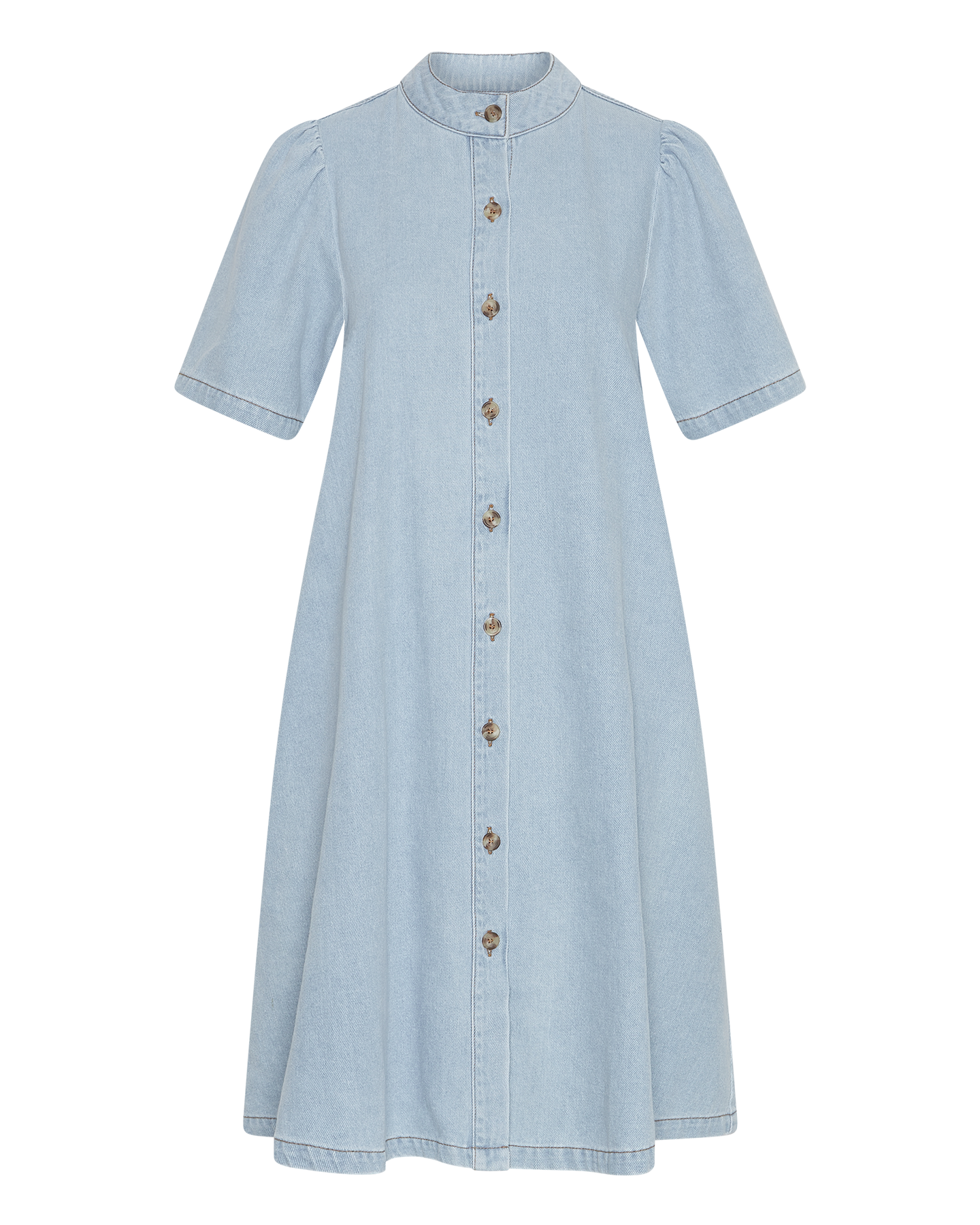 Jolene Elena 2/4 Skjortklänning - Light Blue Wash