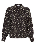 Nathasia Ladonna Shirt Aop - Black Flower