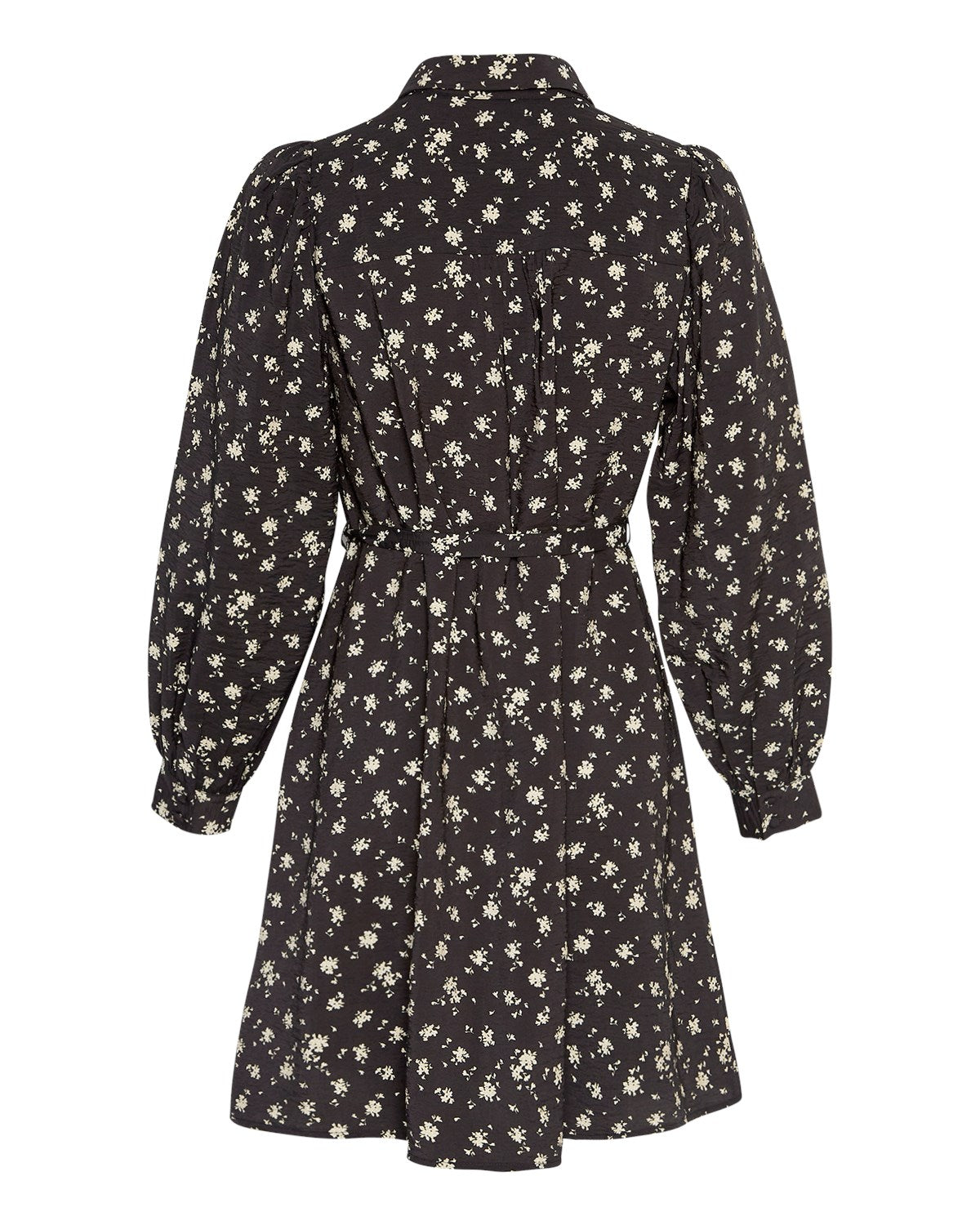 Nathasia Ladonna Shirt Dress Aop - Black Flower