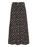 Nathasia Ladonna Skirt Aop - Black Flower