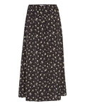 Nathasia Ladonna Skirt Aop - Black Flower