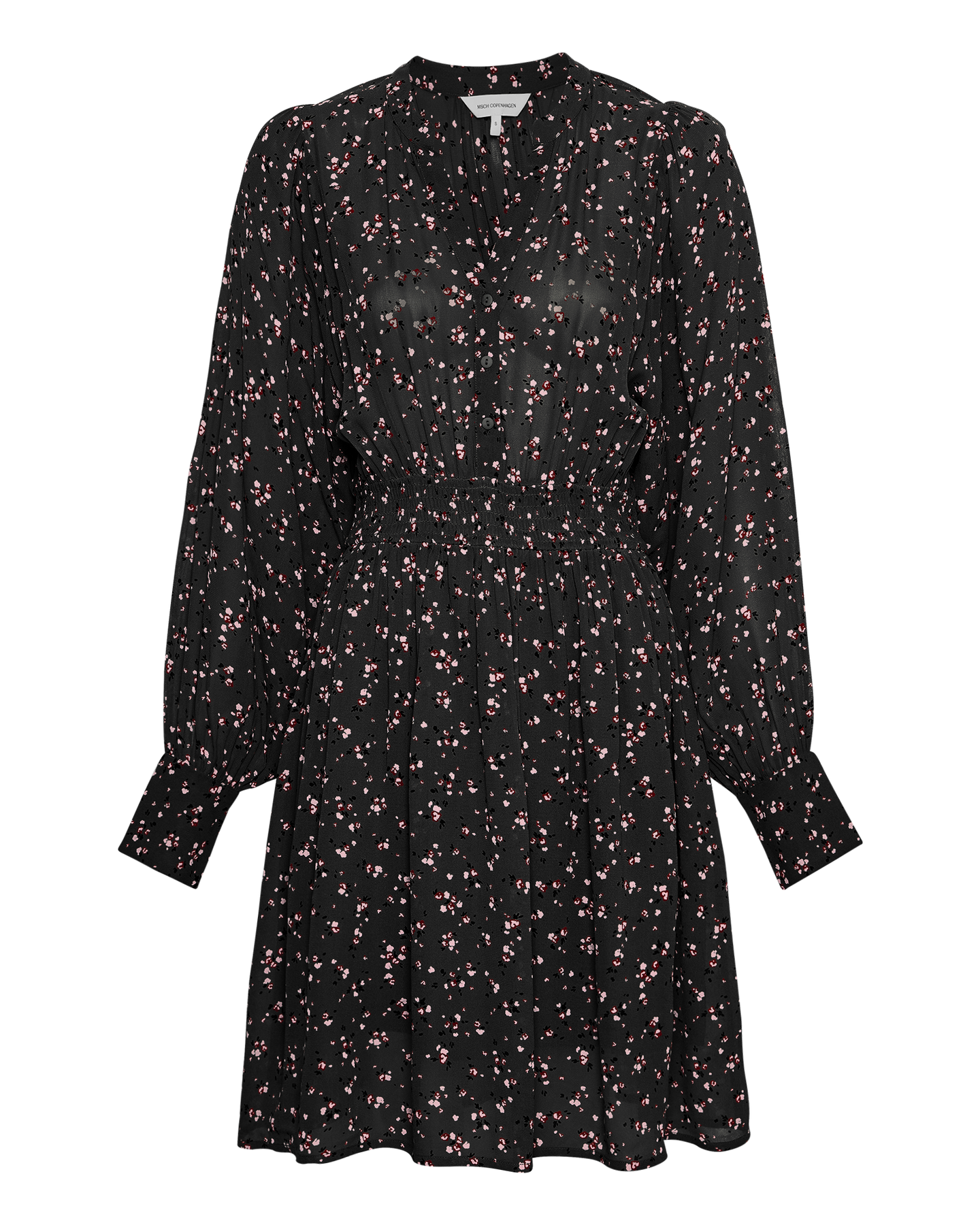 Orabella Dress Aop - Svart blommig