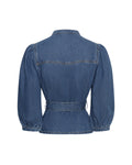 Rylan Elena 3/4-skjorta - Mid Blue Wash