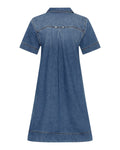 Turo Alena 2/4 Klänning - Mid Blue Wash