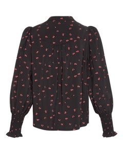 Vinaya Ladonna Shirt Aop - Black Flower