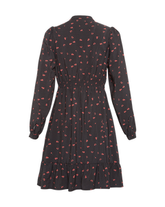 Vinaya Ladonna Shirt Dress Aop - Black Flower