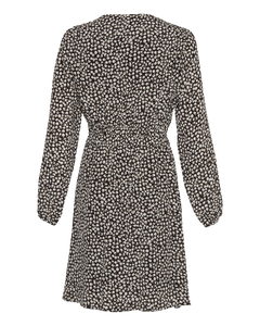 Zeida Rhian Short Dress Aop - Black Flower