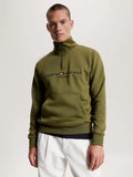 Tommy Logo Mockneck - Putting Green