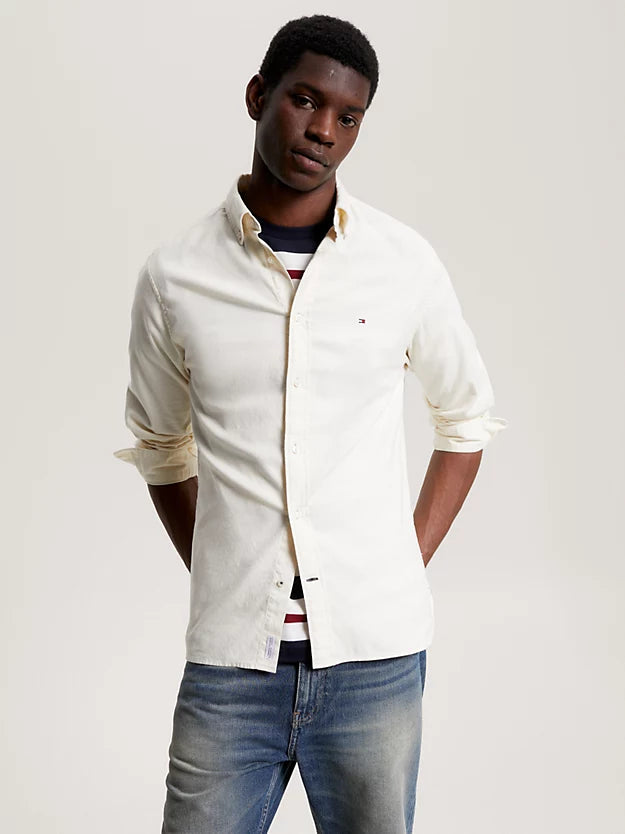 Flex Brushed Twill Rf Shirt - Ecru