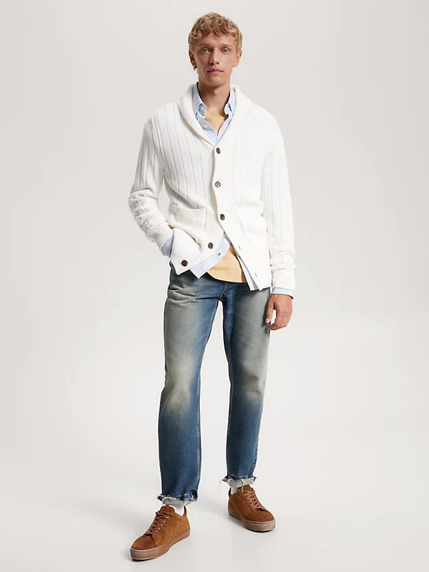 Classic Shawl Cardigan - Ancient White