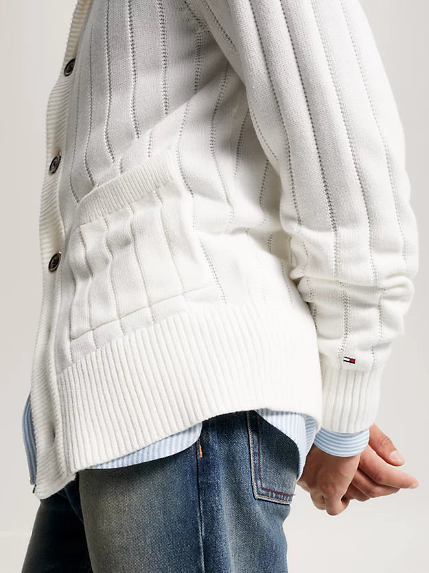 Classic Shawl Cardigan - Ancient White