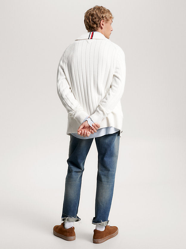 Classic Shawl Cardigan - Ancient White
