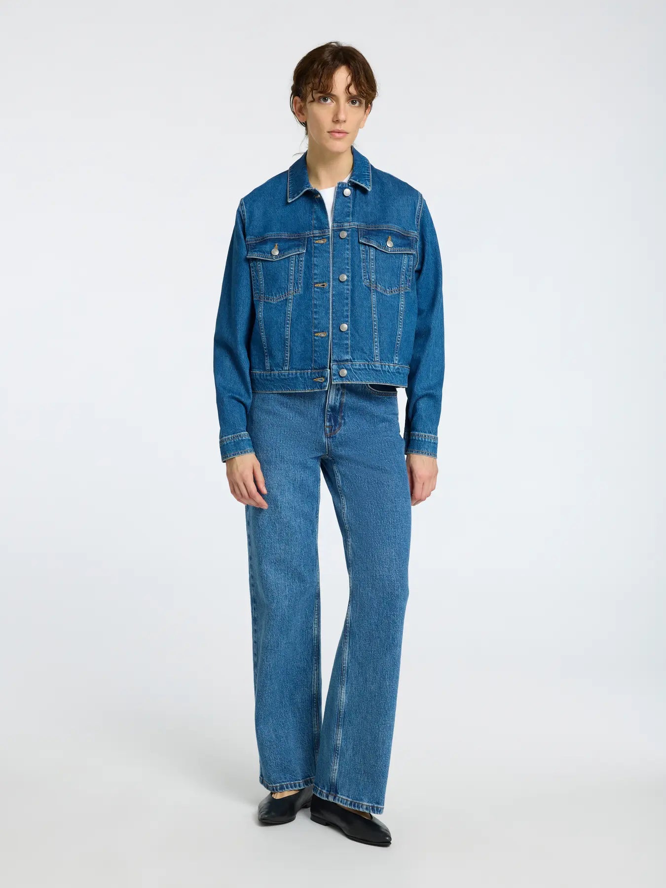 Cena LS Jacka - Medium Blue Denim