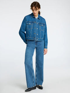 Cena Ls Jacket - Medium Blue Denim