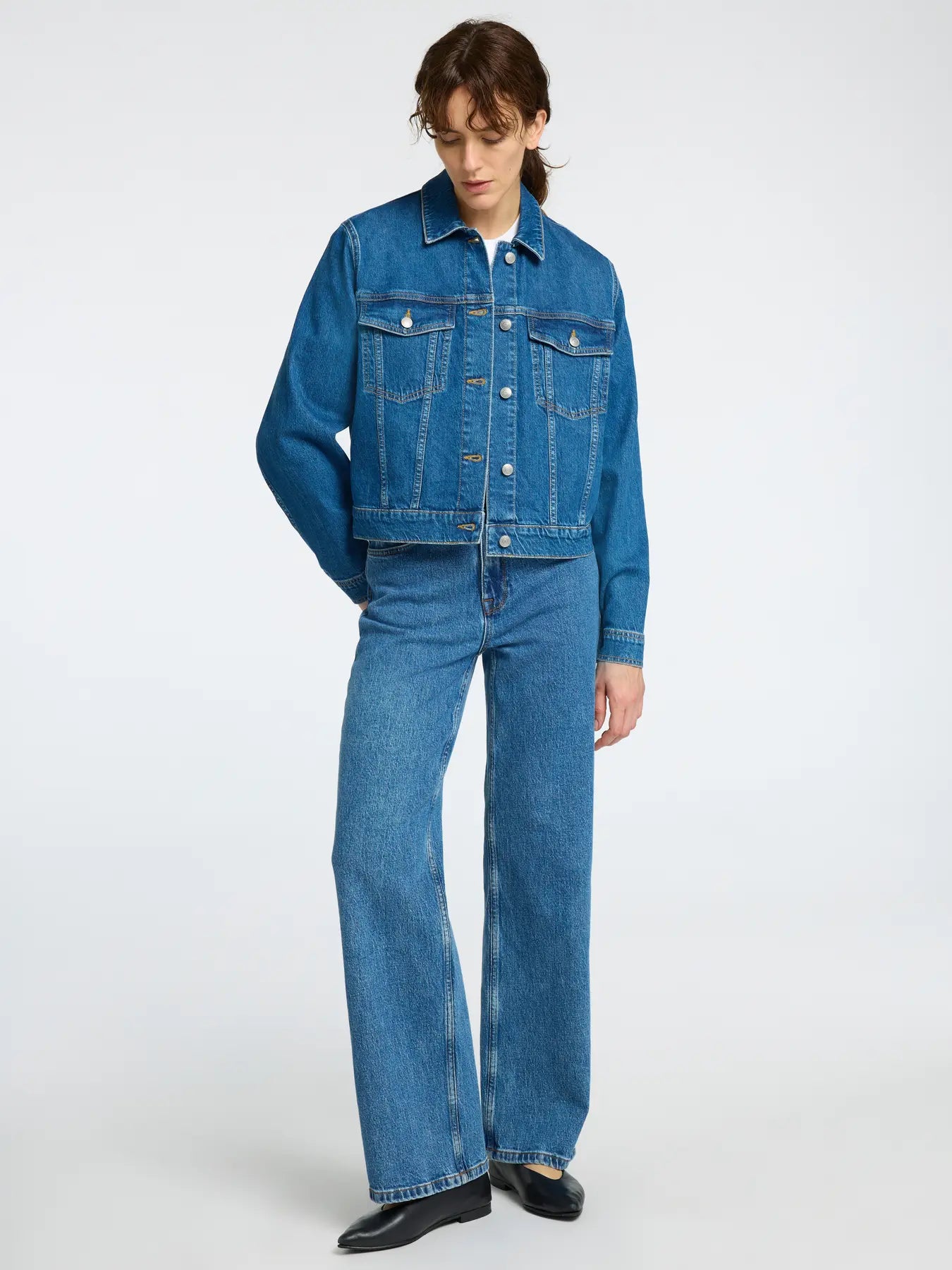 Cena LS Jacka - Medium Blue Denim