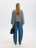 Ari Gia Ls Polo Sweat - Medium Grey Melange