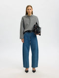 Ari Gia Ls Polo Sweat - Medium Grey Melange