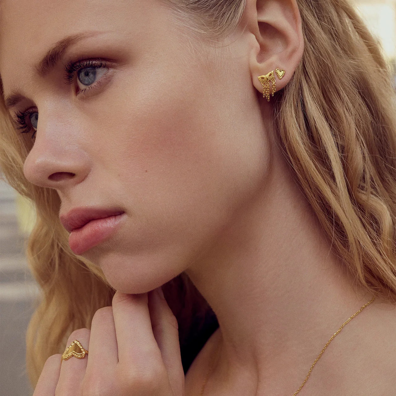 Rouge Earrings - Guld