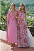 Angel Maxi Dress (Halterneck) - Lilac Dreams