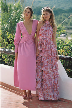 Angel Maxi Dress (Halterneck) - Lilac Dreams