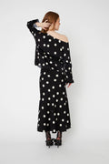 Maiden Skirt - Svart/Vit Prickig