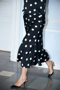 Maiden Skirt - Svart/Vit Prickig