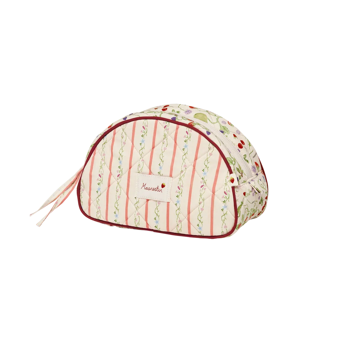 Makeup Bag Medium - Summer Stripes Peach