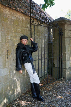 Manchester Cropped Jacket - Black