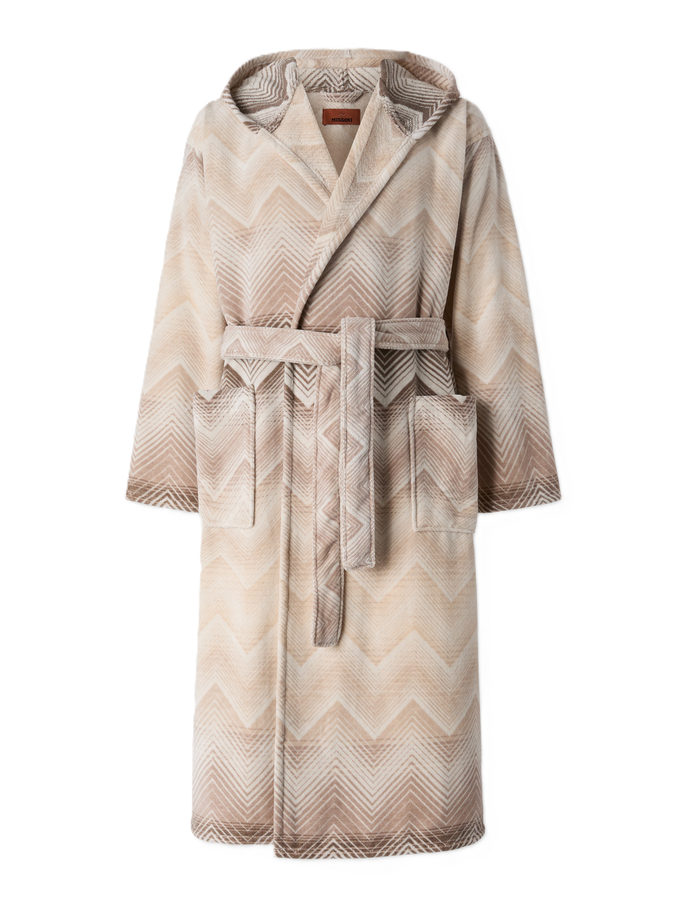 Marea Hooded Bathrobe - Natural/Cream