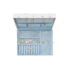 Margaret Jewelry Box - Sky Blue