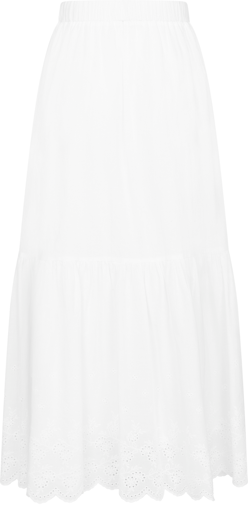 Marie Cotton Maxi Skirt - White