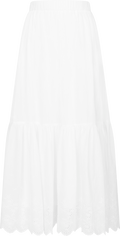 Marie Cotton Maxi Skirt - White