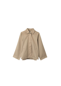 Cropped Trench Coat - Travertine