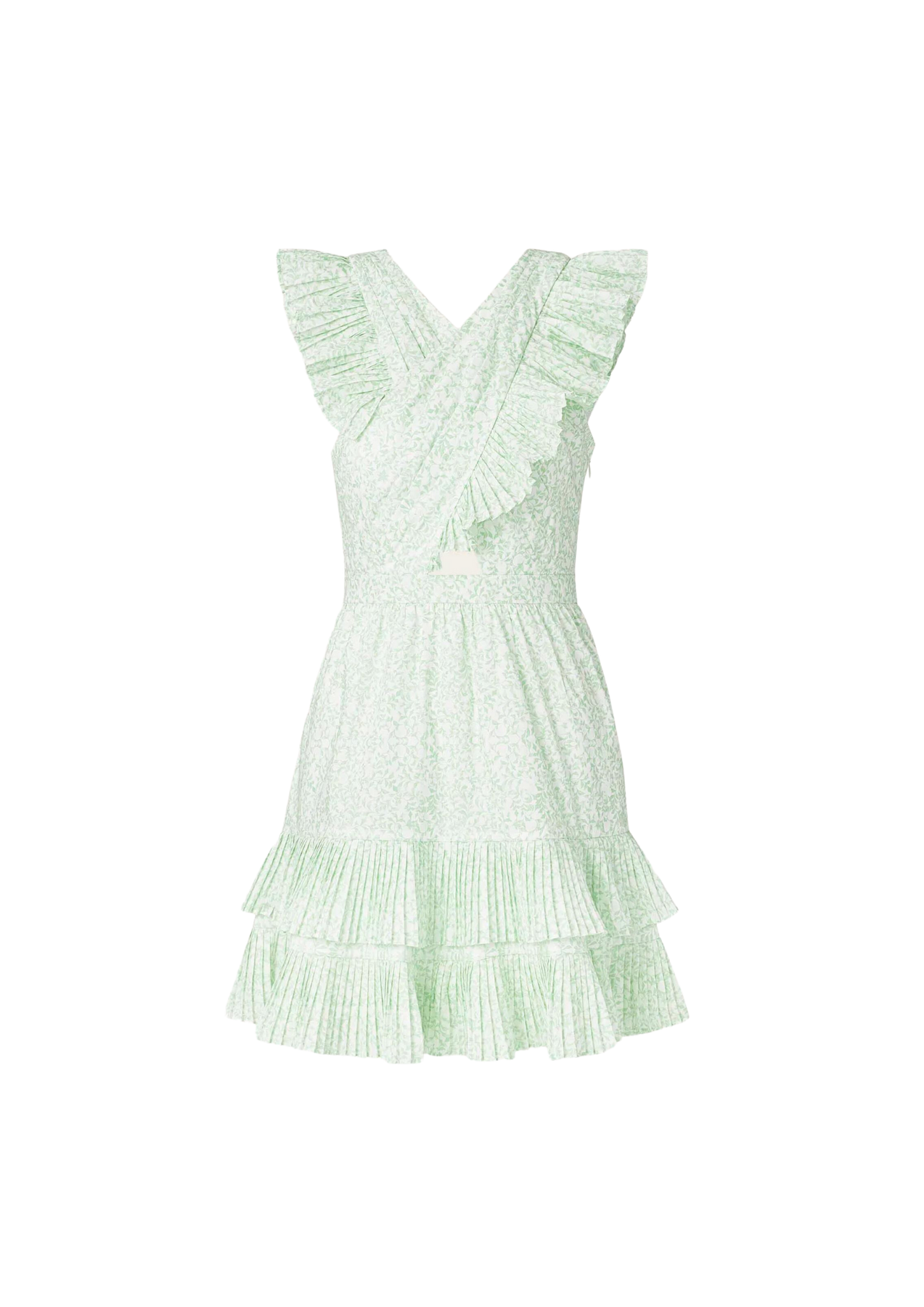 Fay Frill Mini Dress - Floral Mist Mint