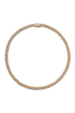 Micro Mexican Chain - Clear Gold