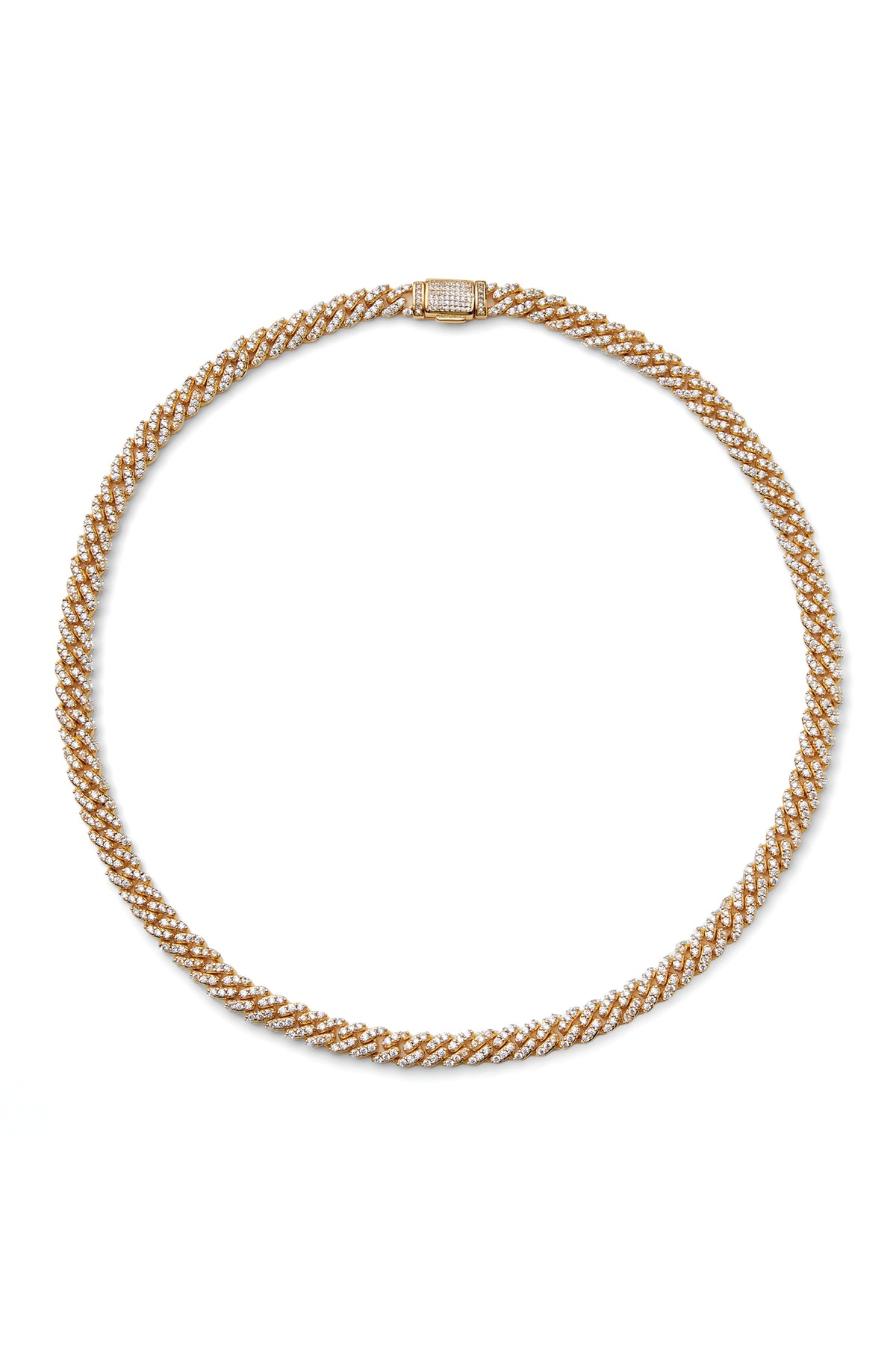 Micro Mexican Chain - Clear Gold