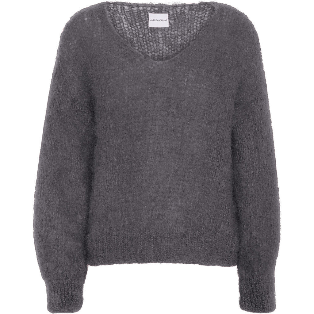 Milana Ls Mohair Knit - Graphite