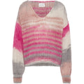 Milana Ls Mohair Knit Dream - Multi Striped Pink