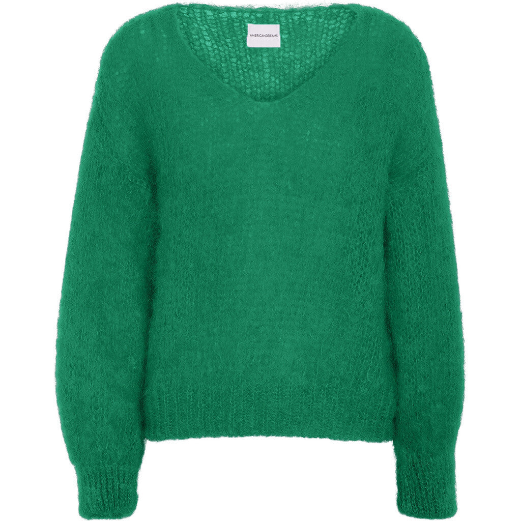 Milana Ls Mohair Knit - Jade Green