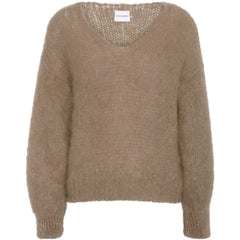 Milana Ls Mohair Knit - Medium Brown