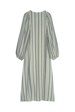 Milla Striped Gauze - Ecru/Black