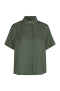 Mina Ss Shirt - Dusty Olive