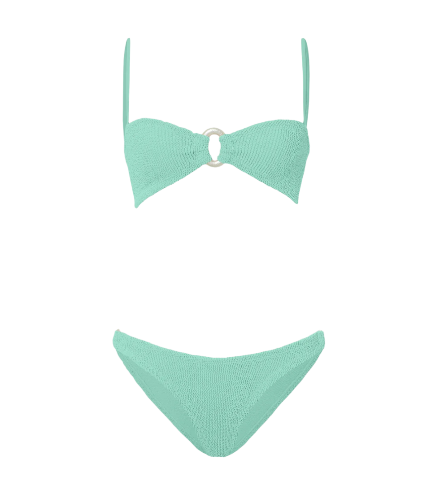 Misty Bikini Pearly Hoop - Metallic Mint