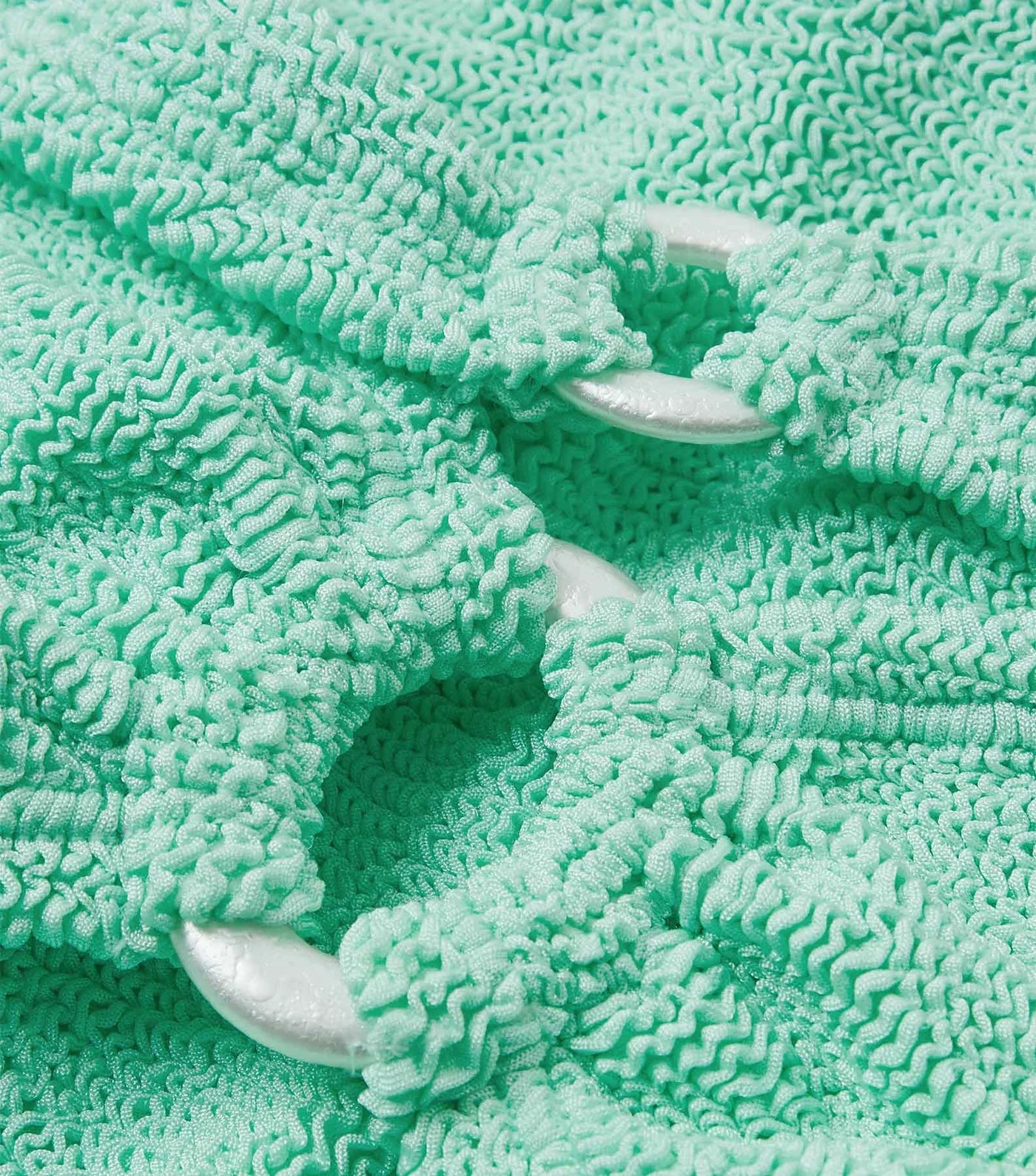 Misty Bikini Pearly Hoop - Metallic Mint