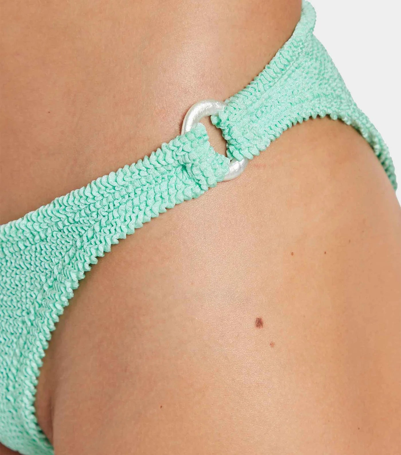 Misty Bikini Pearly Hoop - Metallic Mint