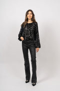 Sif Sequins Blouse - Black