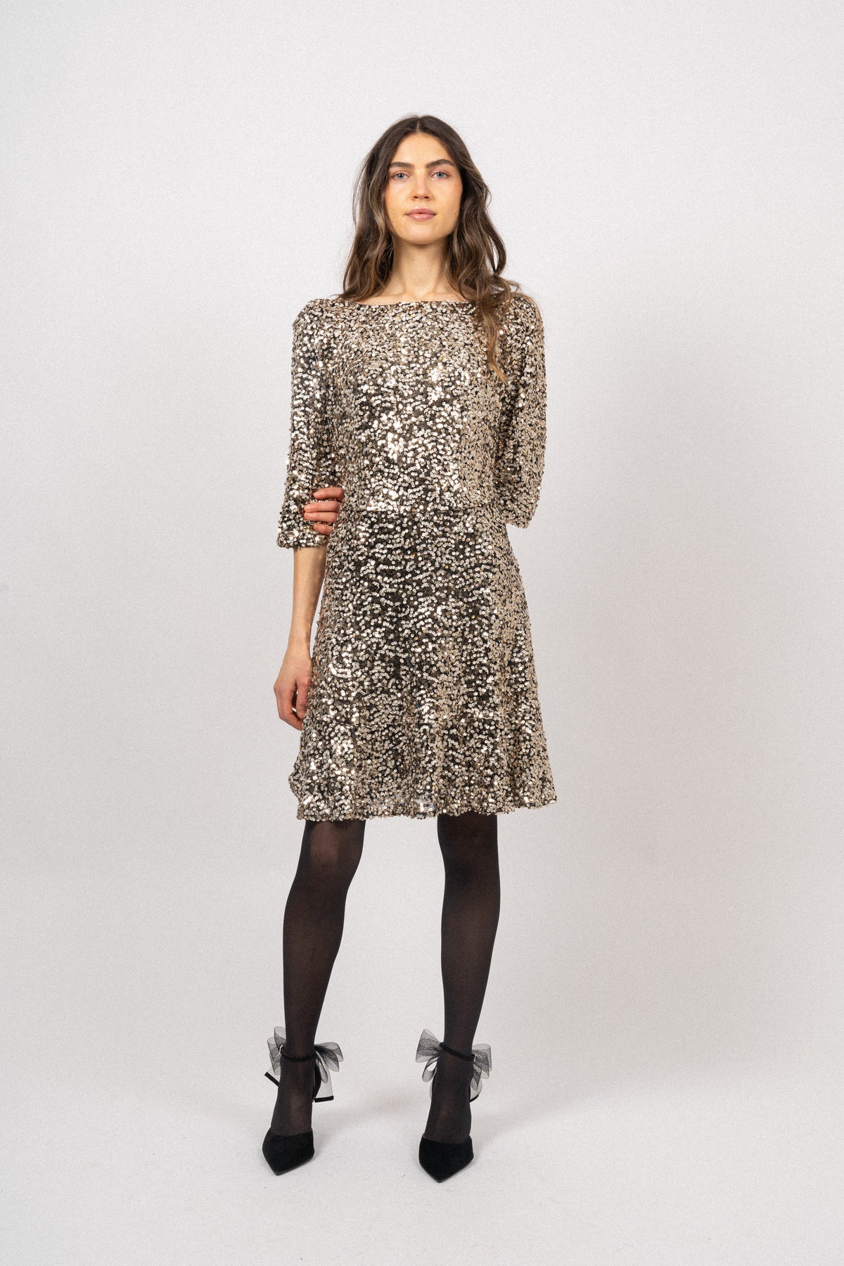 Sif Sequins Dress - Gold