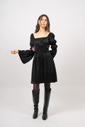 Frig Jacquard Dress - Black