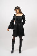 Frig Jacquard Dress - Black